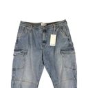 Dear John  - Hudson High Rise Cargo Straight Leg Jeans in Light Blue Photo 2