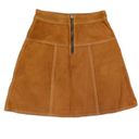 Coach  High Waist Lamb Suede A-Line Skirt Embellished Rodeo Made In Italy 2 Photo 1