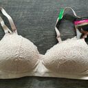 Maidenform NEW  Soft Support Wireless Lace Convertible Bra 2314 Blush Size Large Photo 2