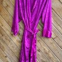 Victoria's Secret Vintage magenta purple gold label Victoria’s Secret dressing gown robe M L Photo 0