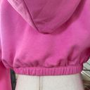 Naked Wardrobe  French Terry Hoodie in Bubblegum Pink Photo 5