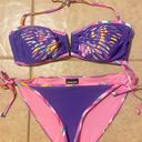 Joe Boxer JUNIORS PURPLE BUTTERFLY 2PC BIKINI SET LG Photo 0