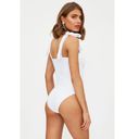 Beach Riot  Sydney Rhinestone Bride One Piece Swimsuit Tie Strap White Women's XS Photo 1