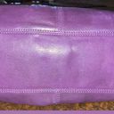 Coach Leather Garnet Turnlock Purse Tote Bag in Purple Photo 3