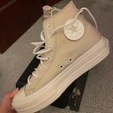 Converse NEW  Chuck Taylor All Star Lift Oat Milk High Top Platform Shoes Photo 2