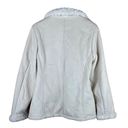 Croft & Barrow  Cream Faux Fur Jacket size Medium Photo 2