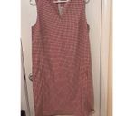 W By Worth  PINK CHECKED SHIFT DRESS WOMENS SIZE 6 Photo 2