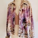 Vintage Y2K 90s Impulse California Faded Rome Italy Print Pattern Jacket M Size M Photo 1