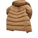 Mango  DUVET COAT Brown Puffer Quilted Down Parka Water Repellant Sz XL Photo 2