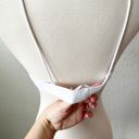 437  White Tie Shoulder Bikini Top Photo 3