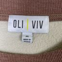 Oli & Viv Tan & Beige Sweatshirt & Shorts Loungewear Set Size M Brown Size M Photo 2