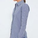 Tuckernuck  THE SHIRT BY ROCHELLE BEHRENS Navy Gingham Long Sleeve Icon Shirt L Photo 2