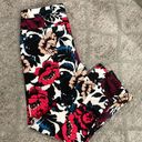 Adrianna Papell Adrianne Papell high rise ankle crop floral fitted pant Photo 8