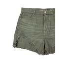 American Eagle New  Highest Rise Mom Shorts Womens 16/33 Green Raw Chewed Hem Photo 2