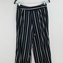 Like an angel  Black White Striped Wide Leg Dress Slacks Pants SZ Small 28" Waist Photo 10