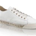 Russell  & Bromley Sugar Rush Plimsole White Leather Espadrille Sneakers Size 8 Photo 2