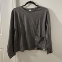 ZARA Charcoal Long Sleeve Top Photo 1