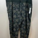 Athleta  Trekkie North Jogger Pants Size 26 Green Floral Travel Lounge Ripstop Photo 0