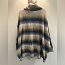 Loft  Wool Blend Cowl neck ombré sweater size XL Photo 2