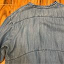 Lou & grey Chambray Denim-Look 3/4 Sleeve Top Size S Photo 9