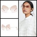 Zimmermann 💕💕 Empire Butterfly Sunglasses ~ Rose Gold Brown Gradient NWT Photo 1