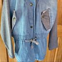 Vintage Honey Sweatshirt Hoodie Denim Jean Jacket Size Medium Blue Photo 7