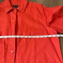 Moda Sun  NEW linen blend button up shirt jacket salmon colored women’s size L Photo 9