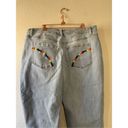 Lane Bryant  rainbow embroidered mid rise boyfriend capri size 18 Photo 2