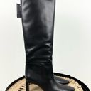 Massimo Dutti  Heeled Knee High Leather Boots Black Size 7.5US 38EU NWT Photo 4