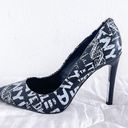 DKNY  Women's Gwen Graffiti Black and White High Heels size 11M Photo 4