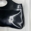 Guess Vintage  Patent Leather Baguette Handbag Clutch Purse Black Photo 3