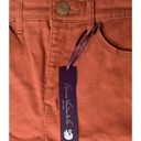 Gloria Vanderbilt  Slimming Effect Womens Embroidered Rust Orange Jean Shorts 14P Photo 5