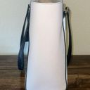 Kate Spade  Smooth Light Pink, black, white Leather Tote Bag Large Purse *flaw Photo 1