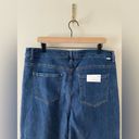 Risen  Jeans High Rise Wide Leg Button Fly Dark Wash Denim Size 2X NWT Photo 4