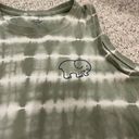 Ivory Ella green lily pad tie dye cropped tank top S Photo 4