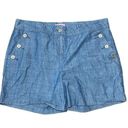 Isaac Mizrahi  New York Denim Shorts 100% Cotton Size 14 Photo 0