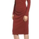 HP! Chelsea 28 Rust Burnt Orange Mockneck Long Sleeve Dress (XS) Photo 1