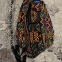 KAVU  Aztec Tribal Crossbody Sling Backpack medium size Orange/Pink/Teal Photo 0