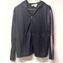 Athletic Works  Track Jacket navy and red zip up hooded mesh Photo 0