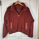 Abercrombie & Fitch  Womens Quarter Zip Pull Over Color Rust Size Large Photo 1