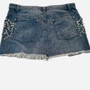 Free People DENIM & RHINESTONE SKIRT - SZ 2 - EUC Photo 5