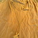 Shyanne western wear lace detail blouse size xl mustard yellow cowgirl Photo 2