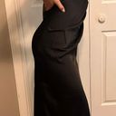 Hello Molly Satin Black Slip Dress Photo 7