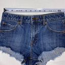 Volcom Stoney Micro Fit Jean Shorts 24” Denim Raw Hem True To This Cheeky Beach Photo 5