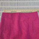 Talbots  Womens Petite Magenta Straight Wool Skirt With Pockets Size 6P Photo 3