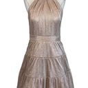 XScape  Women's Cocktail Dress Size 14 Pink Sleeveless Mini Fit and Flare Halter Photo 0