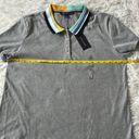 Tommy Hilfiger  Womens Striped Ribbed Polo Top in gray size XXL Photo 4