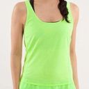 Lululemon  Run: Mod Moves Tank in Zippy Green $58 Like new Yoga Athleisure Size 6 Photo 0