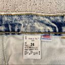 American Apparel  High-Rise 90s Acid Wash Denim Shorts, Size 24W Photo 1