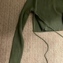 ZARA Green Crop Top Sweater  Photo 1